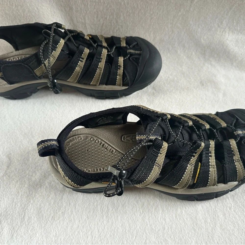 Keen Men’s Newport H2 Black/Stone Grey Sandals Size 12 - Picture 6 of 14